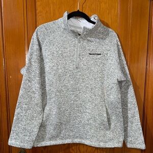 2/$20 Real-tree Men's Zip Up Sweater in Light Gray